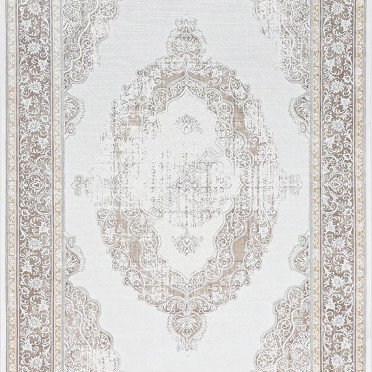 Ковер турецкий 21497C Royal Silk (Бамбуковый шелк, бежевый, кремовый)