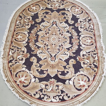 Ковер бельгийский 5060498630 KUNDUZ (Вискоза, коричневый) овальный