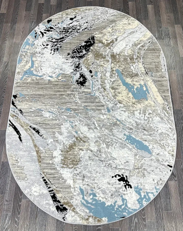 Ковер турецкий B030A SANANDAJ (Хит-сет, бежевый, серый, голубой)