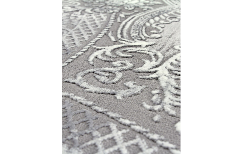Ковер ARMINA 03762A - GREY / GREY Round