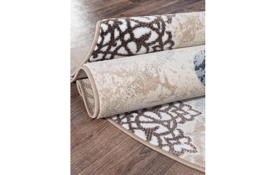 Ковер Valencia Delux d309 - CREAM-BROWN - Овал