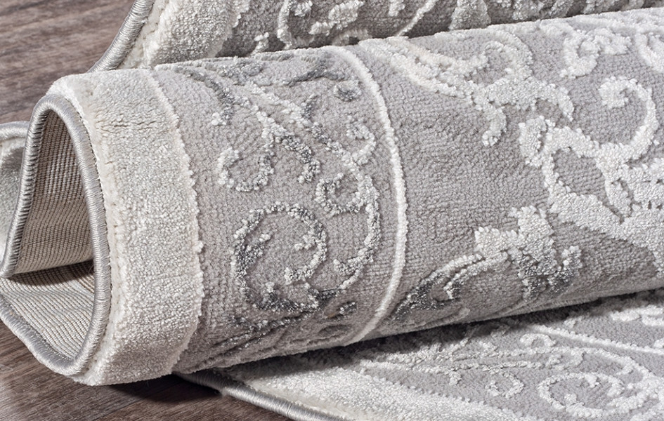 Ковер турецкий овальный 03760A GREY - коллекция ARMINA