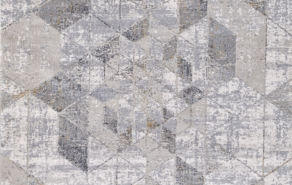 Турецкий ковер из вискозы B096A - CREAM / D.GRAY MAXELL
