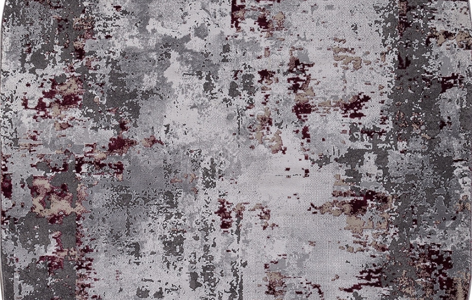 Ковер 23319 - 950 GREY / PURPLE - Овал GRAND