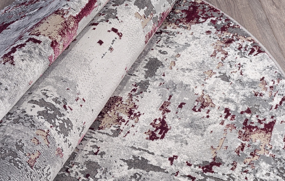 Ковер 23319 - 950 GREY / PURPLE - Овал GRAND