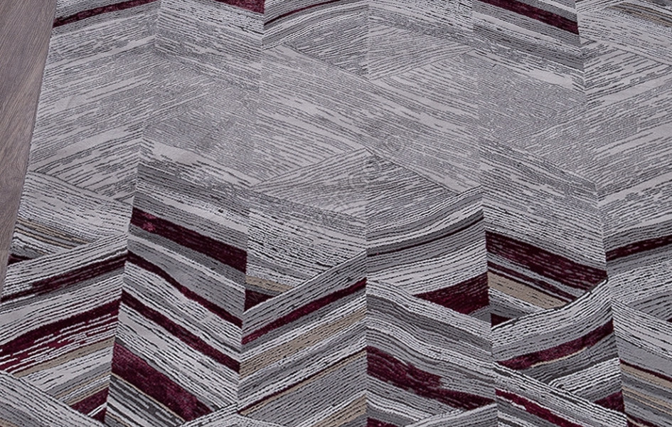 Ковер 33377 - 950 GREY / PURPLE GRAND