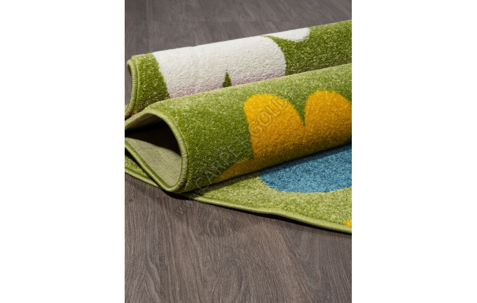 Детский ковер 1021 - GREEN - Овал - коллекция RIO