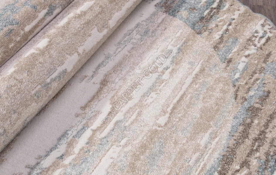 Ковер D983 - BEIGE-BLUE - Овал - коллекция NATUREL