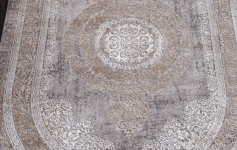 Ковер 04073C - GREY / BROWN - Овал - коллекция ARMINA