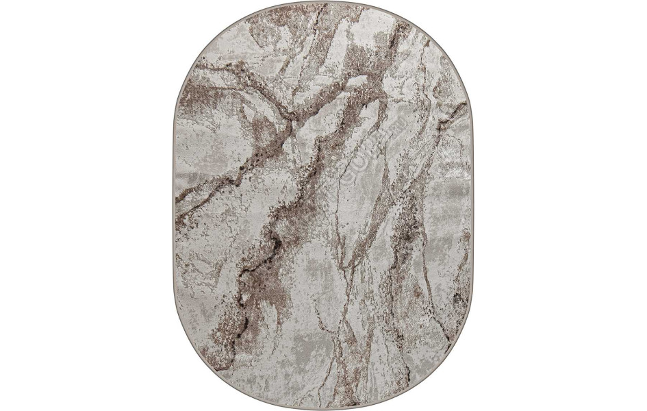 38552A OVAL BROWN FLS / CREAM Eliza