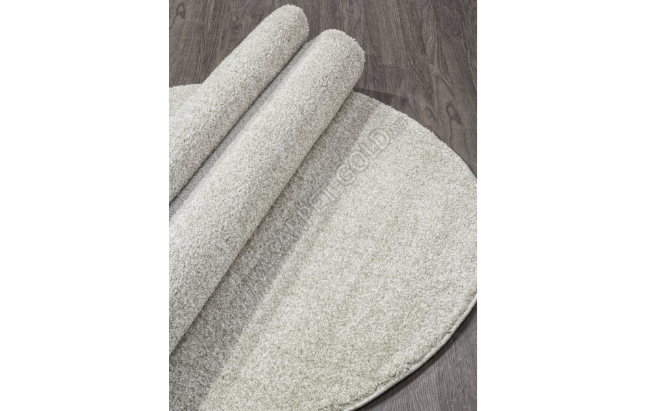 Однотонный овальный ковер T600 - CREAM - коллекция SOFIA