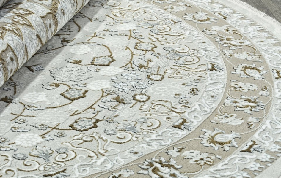 Ковер O1467 - 060 CREAM - Овал - коллекция MIRAY