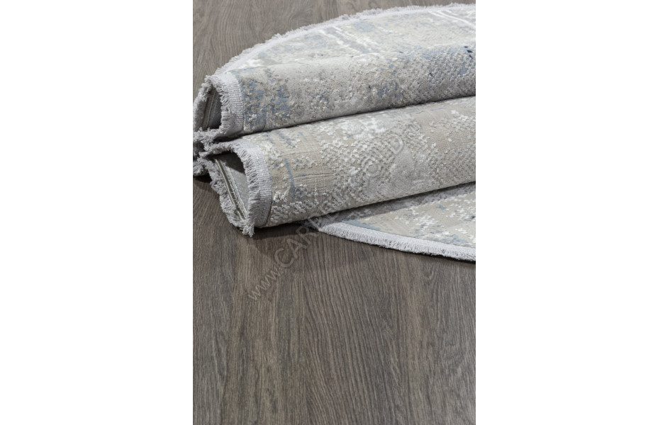 Ковер C288AH - GREY / L.BLUE - Овал - коллекция LORENZO