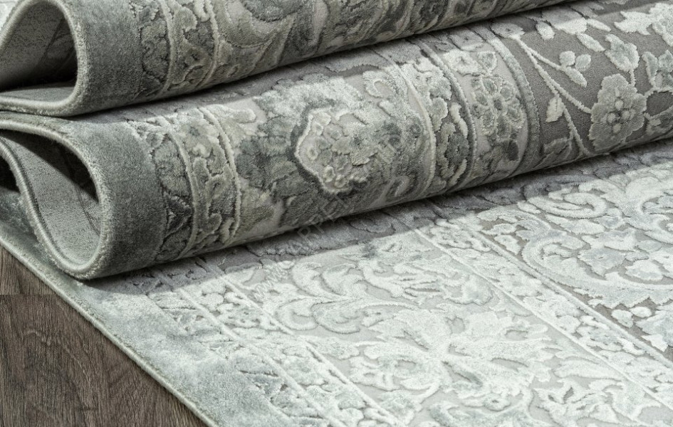 Ковер A028AF - GREY / L.GREY - Прямоугольник - коллекция EMPEROS