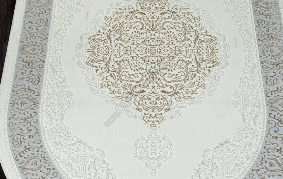 Ковер 00759B - CREAM HB / BEIGE FDY - Овал - коллекция SAHARA