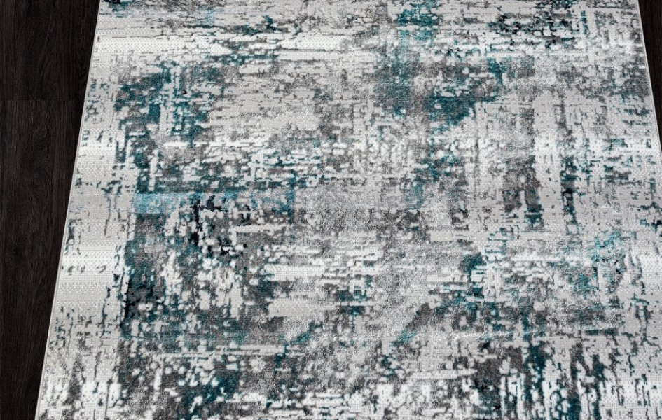 Ковер 00065A - TURQUOISE / GREY - Прямоугольник - коллекция PARADIZE