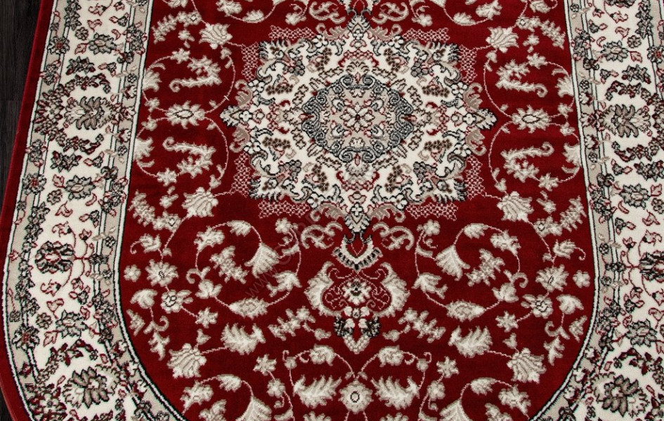 Ковер D412 - RED - Овал - коллекция GAVANA