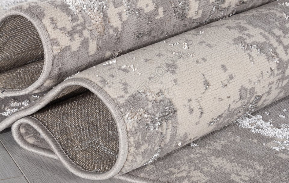 Ковер F477 - GRAY-BEIGE - Овал - коллекция LIMAN